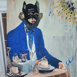 Catwoman at Breakfast